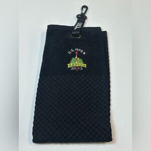 US Open 2013 113th Members Championship Merion Club Golf Towel USGA Black
